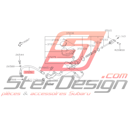 Durite Embrayage Origine Subaru BRZ GT 86 12-2042816