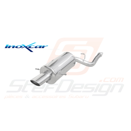 Silencieux Inoxcar Subaru WRX/STI 2001/2007 1 Sortie 120x80mm (homologué)42827