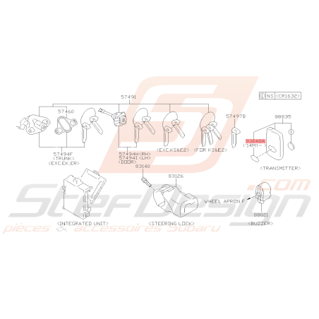 Ornement Origine Subaru BRZ 2013 - 201442842