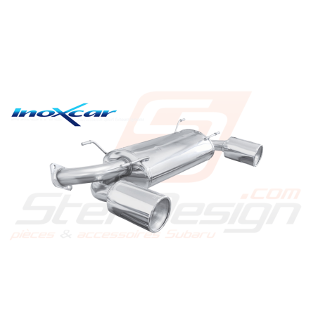 Silencieux Inoxcar Subaru BRZ/Toyota GT86 Sortie 120mm Mega42846