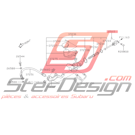 Broche Retenue Ressort Origine Subaru GT 93-00 WRX STI 01-14 BRZ 13-1942864