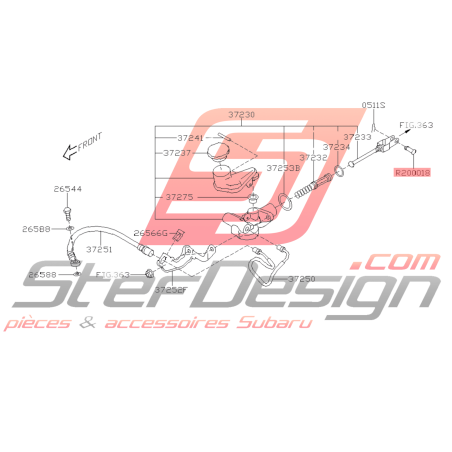 Vis Origine Subaru WRX STI 2003-2014 BRZ 2013-201942867