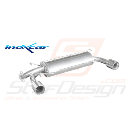 Silencieux Inoxcar Subaru STI 2008-2010 / 2 sorties diamètre 102mm homologué42907