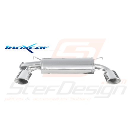 Silencieux Inoxcar Subaru STI 2008-2010 / 2 sorties diamètre 150X105mm Ovale homologué42909