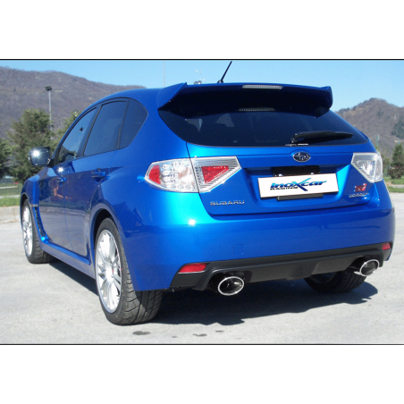 Silencieux Inoxcar Subaru STI 2008-2010 / 2 sorties diamètre 150X105mm Ovale homologué42910