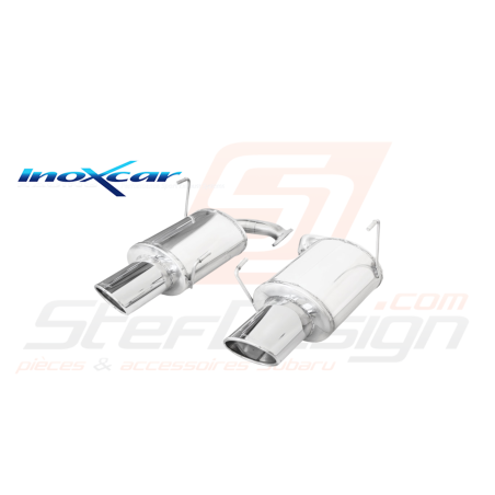 Silencieux Inoxcar STI 2011-2014 / 2 sorties oblongue 150x105mm (homologué)42917