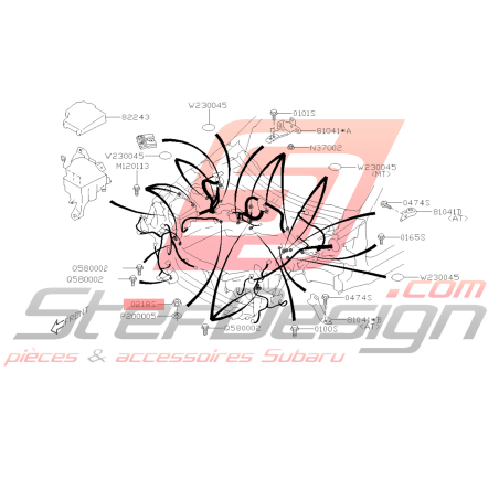 Écrou de fixation d'arbre de transmission Subaru WRX STI 01-14 BRZ 13-1942922