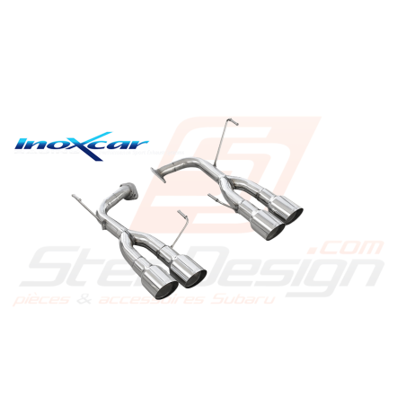 Silencieux Inoxcar STI 2011-2014 / 2 sorties 2X90mm Racing (non homologué)42939