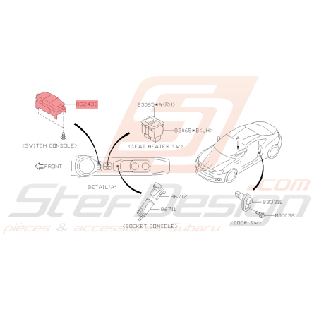 Interrupteur de Console Central (Automatique) Origine Subaru BRZ 2017 - 201942945