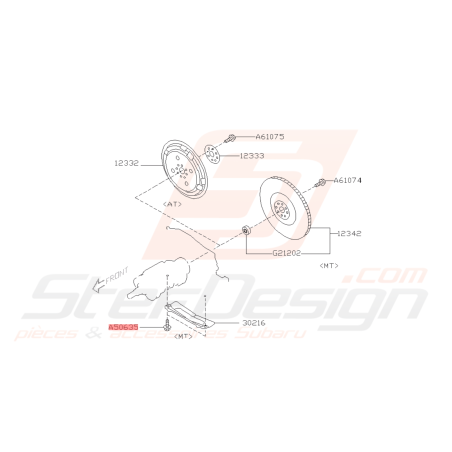 Vis de fixation Subaru GT WRX STI BRZ GT86 FORESTER42954 Vis de fixation Subaru GT WRX STI BRZ GT86 FORESTER42954