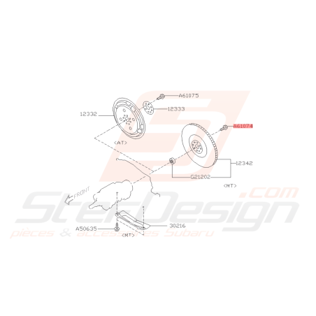 Vis de Volant Moteur Origine Subaru WRX 02-10 STI 02-19 BRZ 13-19 FORESTER 05-0742955