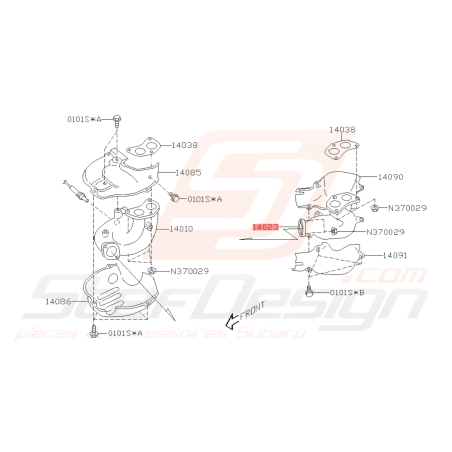 Collecteur Échappement Gauche Subaru WRX 06-07 FORESTER 05-0743005