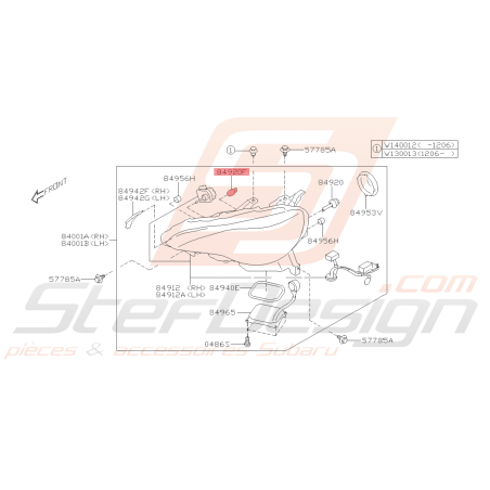 Ampoule Origine Subaru WRX STI 2003 - 2014 BRZ 2013 - 201643008