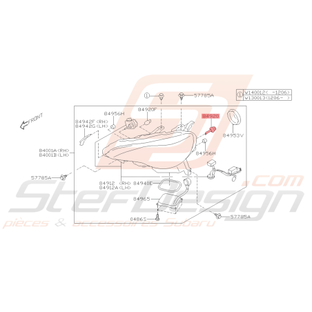 Ampoule de Phare Origine Subaru BRZ 2013 - 201643011