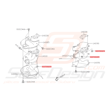 Ecrou sortie turbo/sortie culasse/up pipe GT WRX STI BRZ GT86 FORESTER43013 Ecrou sortie turbo/sortie culasse/up pipe GT WRX STI BRZ GT86 FORESTER43013