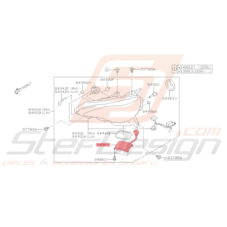 Ballast de Phare Origine Subaru BRZ 2013 - 201643016