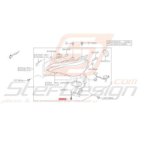 Vis auto Taraudeuse Origine Subaru BRZ 2013 - 201643022