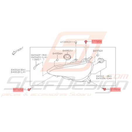 Vis support antibrouillard Origine Subaru GT 93-98 WRX STI 08-14 BRZ 13-1943026