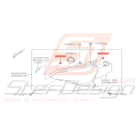 Capuchon de Phare Origine Subaru BRZ 2013 - 25/01/201843028