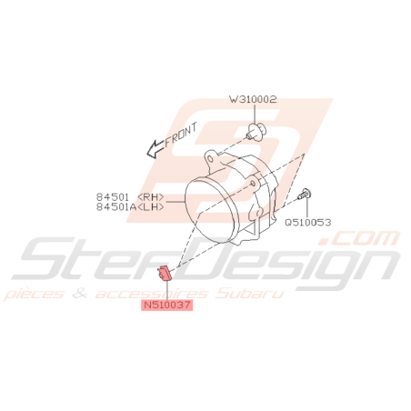 Écrou Ressort Origine Subaru BRZ 2013 - 201943085