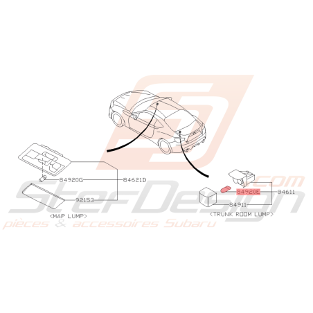Ampoule 12V 5W Origine Subaru GT 93 - 00 WRX STI 01 - 14 BRZ 13 - 1943092