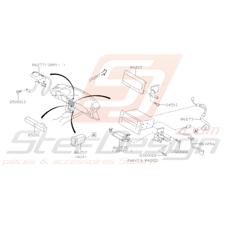Schéma de Radio Origine Subaru BRZ 2013 - 201943096