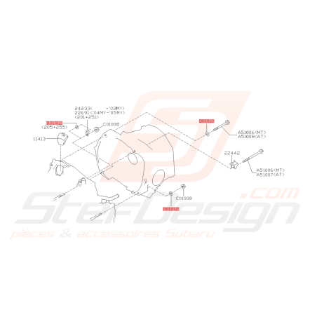 Rondelle Origine Subaru WRX STI GT BRZ/GT86 FORESTER43113