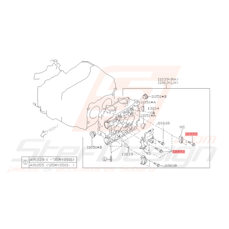 Vis Chapeau d'Arbre à Cames Origine Subaru GT 97-00 WRX STI 01-14 FORESTER 97-02/05-0743115