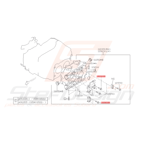 Vis Origine Subaru GT WRX STI FORESTER Turbo43123