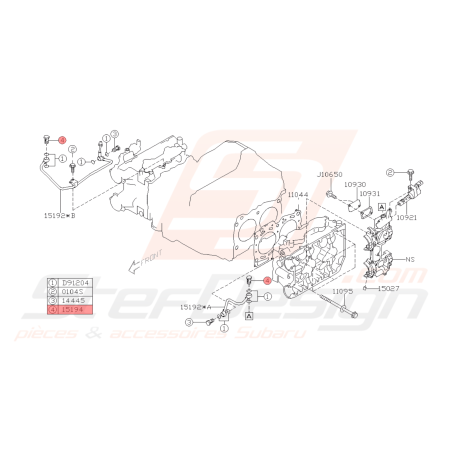 Vis banjo d'arriver d'huile Origine Subaru WRX 06-10 STI 01-19 BRZ 13-19 FORESTER 05-0743139