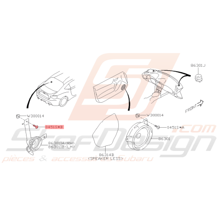 Vis Taraudeuse Origine Subaru GT WRX STI BRZ43146