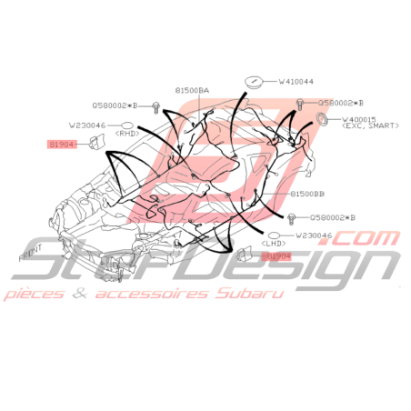Attache Faisceau Electrique Origine Subaru BRZ 13-1943192