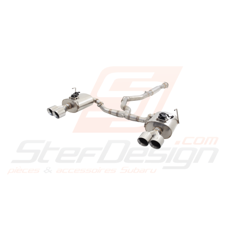 Cat-back Inox Xforce 76 mm à clapet VAREX Subaru STI 2011-201943225