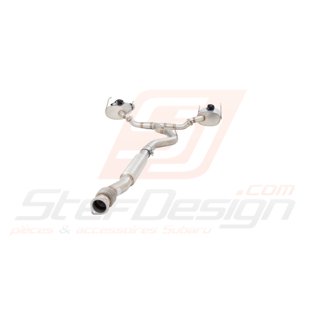 Echappement et intermédiaire inox 76 mm a clapet de  marque VAREX43228