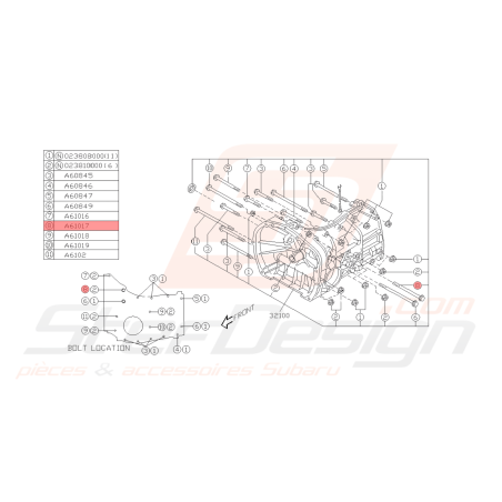 Vis Boite de Vitesse Origine Subaru GT 93-00 WRX 01-10 FORESTER 05-0743239