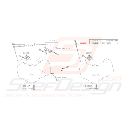 Jauge d'huile de boite Origine Subaru WRX 01-07 FORESTER 05-0743271