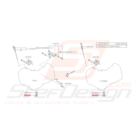 Bouchon de Vidange de Boite Subaru GT 93-00 WRX STI 01-14 FORESTER 05-0743273