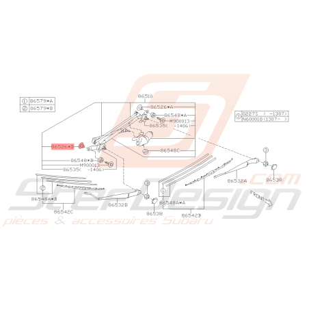 Collier Essuie-Glace Origine Subaru WRX STI 2008 - 2014 BRZ 20/06/2014 - 201943299