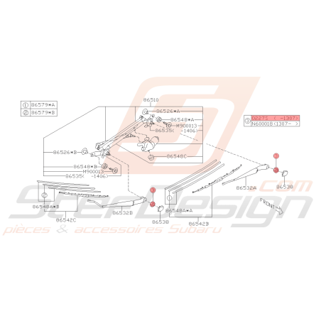Écrou Origine SUBARU GT WRX STI BRZ43309