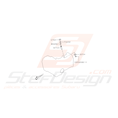 Schéma Pignon Compteur De Vitesse Origine Subaru FORESTER Turbo 2005-200743320
