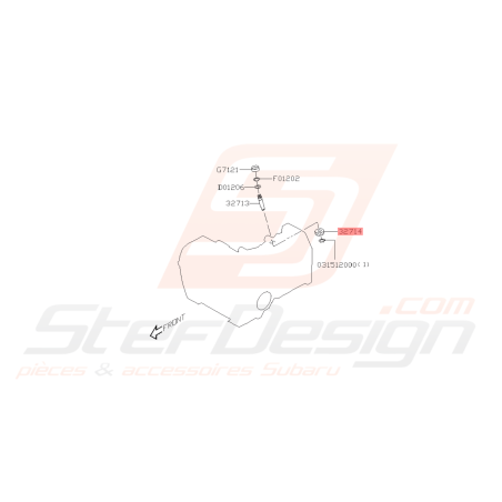 Pignon d'Entrainement Boite 5 Origine Subaru WRX 06-07 FORESTER 05-0743322