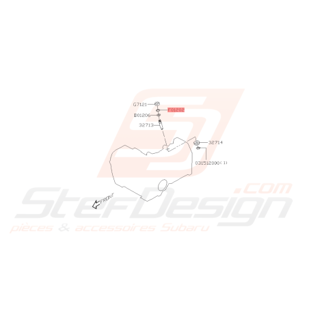 Circlips Origine Subaru GT 93-00 WRX STI 01-07 FORESTER 05-0743324