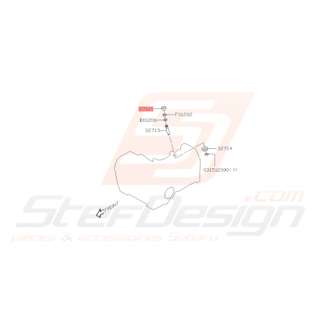 Joint Spy Axe de vitesse boite 5 / 6 Subaru GT 93-00 WRX STI 01-07 FORESTER 05-0743325