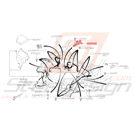 Support Connecteur Moteur Origine Subaru BRZ 2013 - 201943350