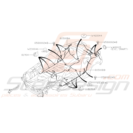 Schéma Faisceau Electrique Principal Origine Subaru BRZ 2013 - 201943351