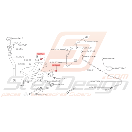 Vis Bocal Lave Glace Avant Origine Subaru GT 1993 - 03/2000 BRZ 2013 - 201943387