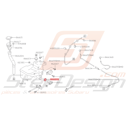 Joint de Lave-Glace Origine Subaru BRZ 2013 - 201943390