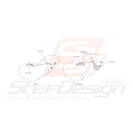 Schéma Cablage Électrique Boite Vitesse Origine Subaru FORESTER 05-0743401