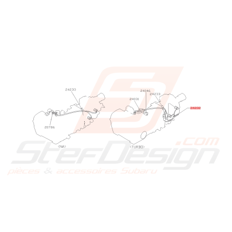 Agrafe Faisceau de Boite Origine GT 03/94-00 WRX 01-07 FORESTER 05-0743404