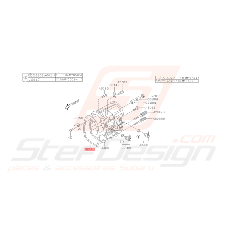 Capteur de Marche Arrière Origine Subaru WRX 07/04-10 FORESTER 05-0743412